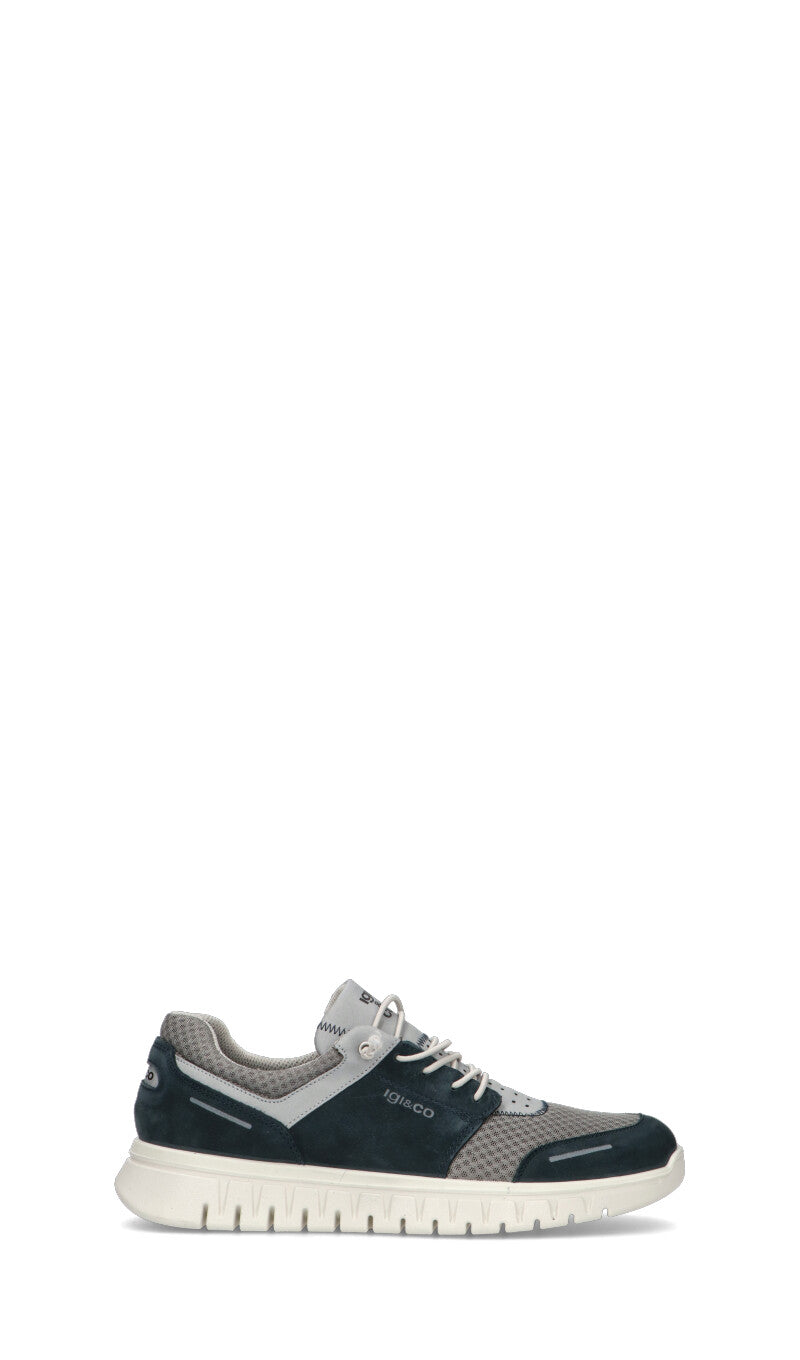 IGI&CO Sneaker uomo blu in suede