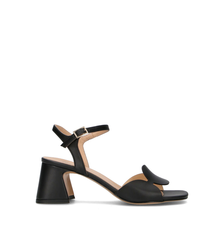 ALLESSENZA Sandalo donna nero