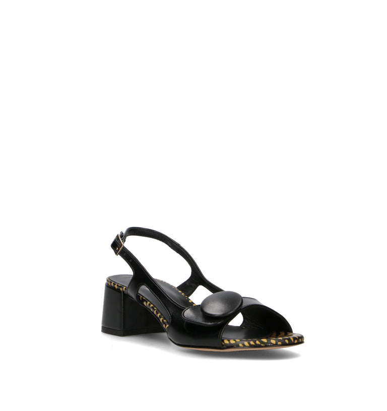 ALLESSENZA Sandalo donna nero