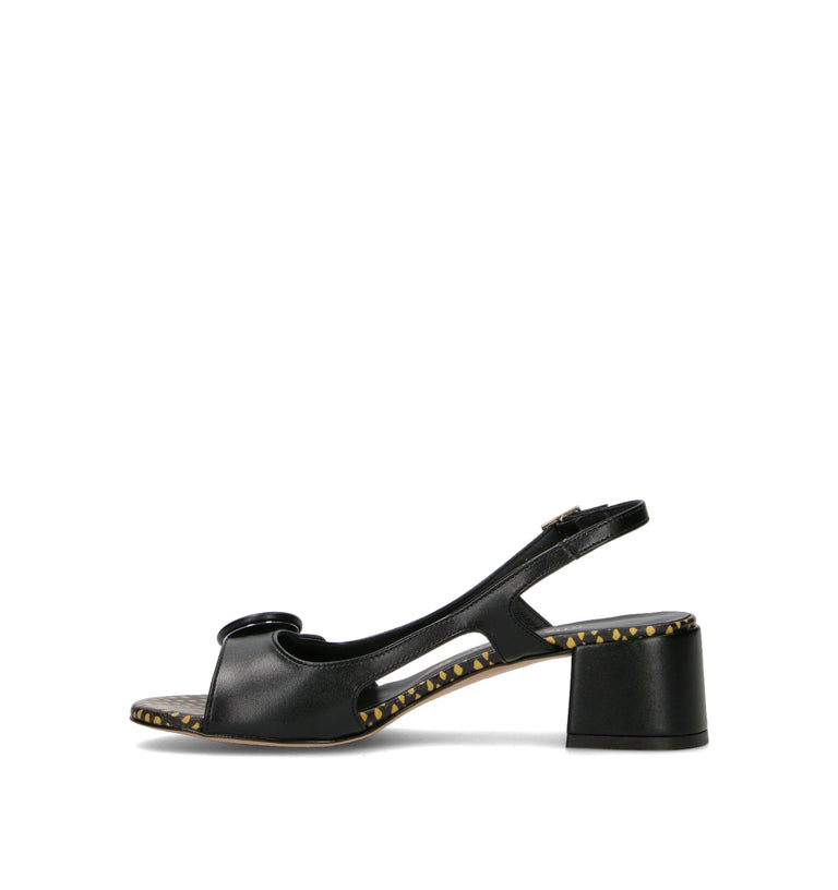 ALLESSENZA Sandalo donna nero