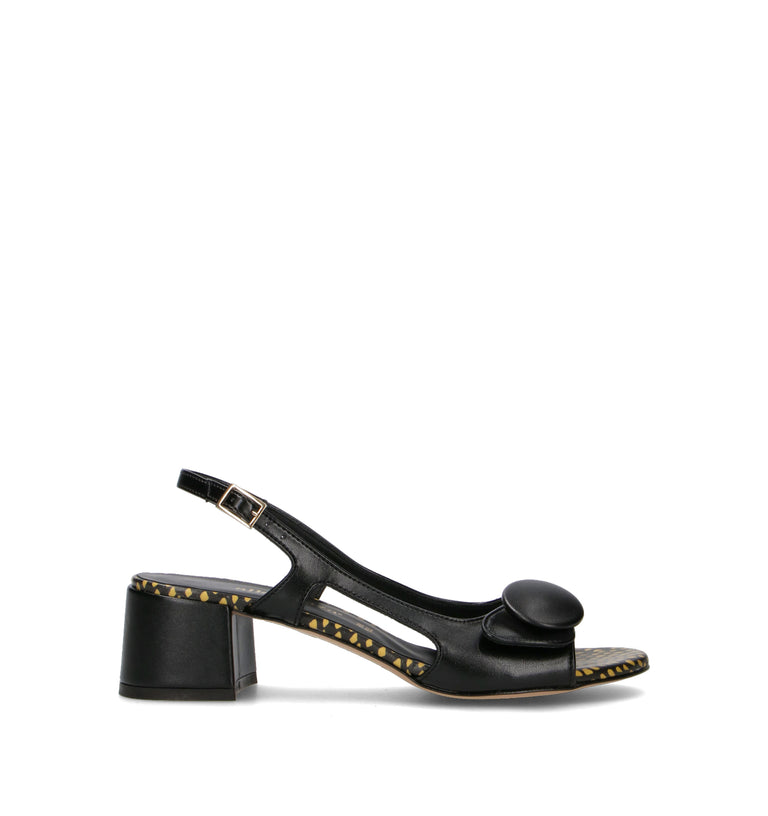 ALLESSENZA Sandalo donna nero