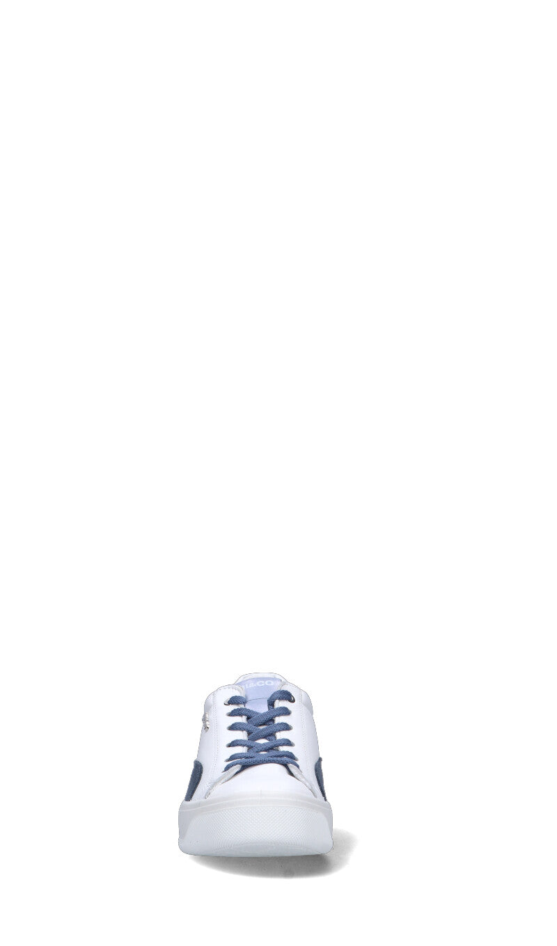 IGI&CO Sneaker donna bianca/blu in pelle