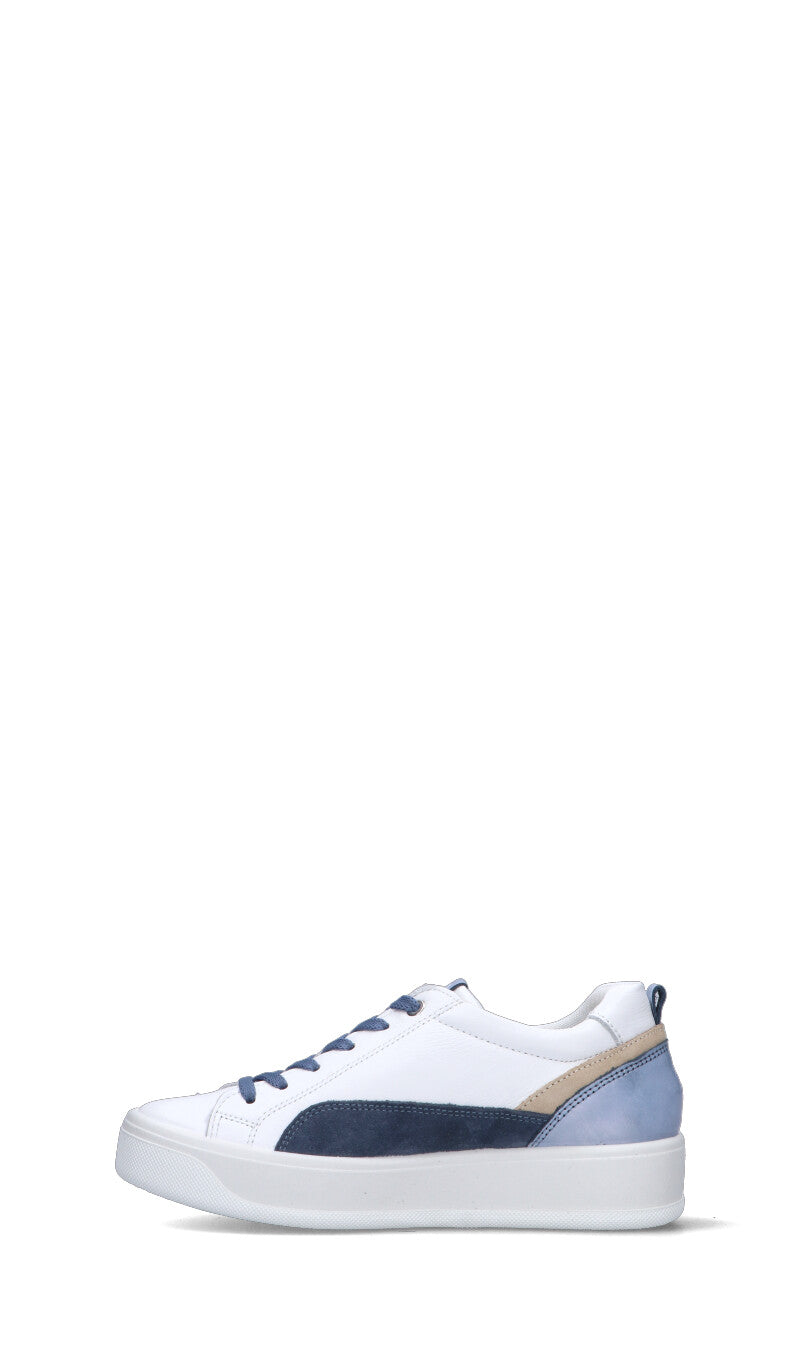 IGI&CO Sneaker donna bianca/blu in pelle