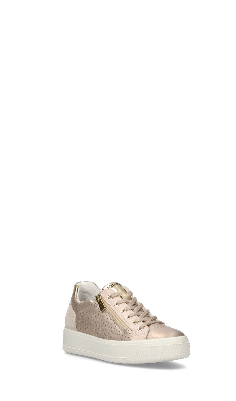 IGI&CO Sneaker donna oro in pelle