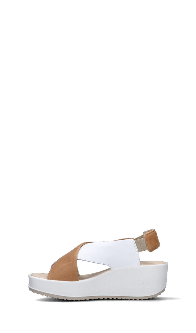 IGI&CO Sandalo donna bianco/biscotto in pelle