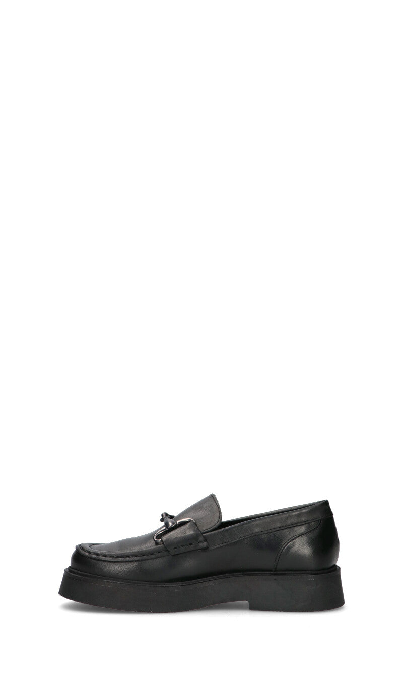 VARIOPINTO Mocassino donna nero in pelle