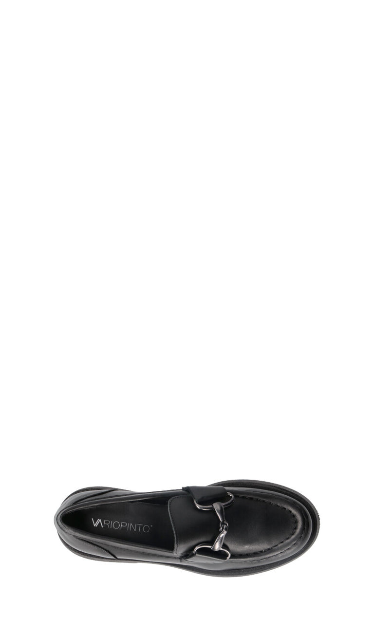 VARIOPINTO Mocassino donna nero in pelle