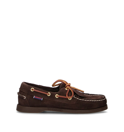 SEBAGO Scarpa barca donna marrone in suede