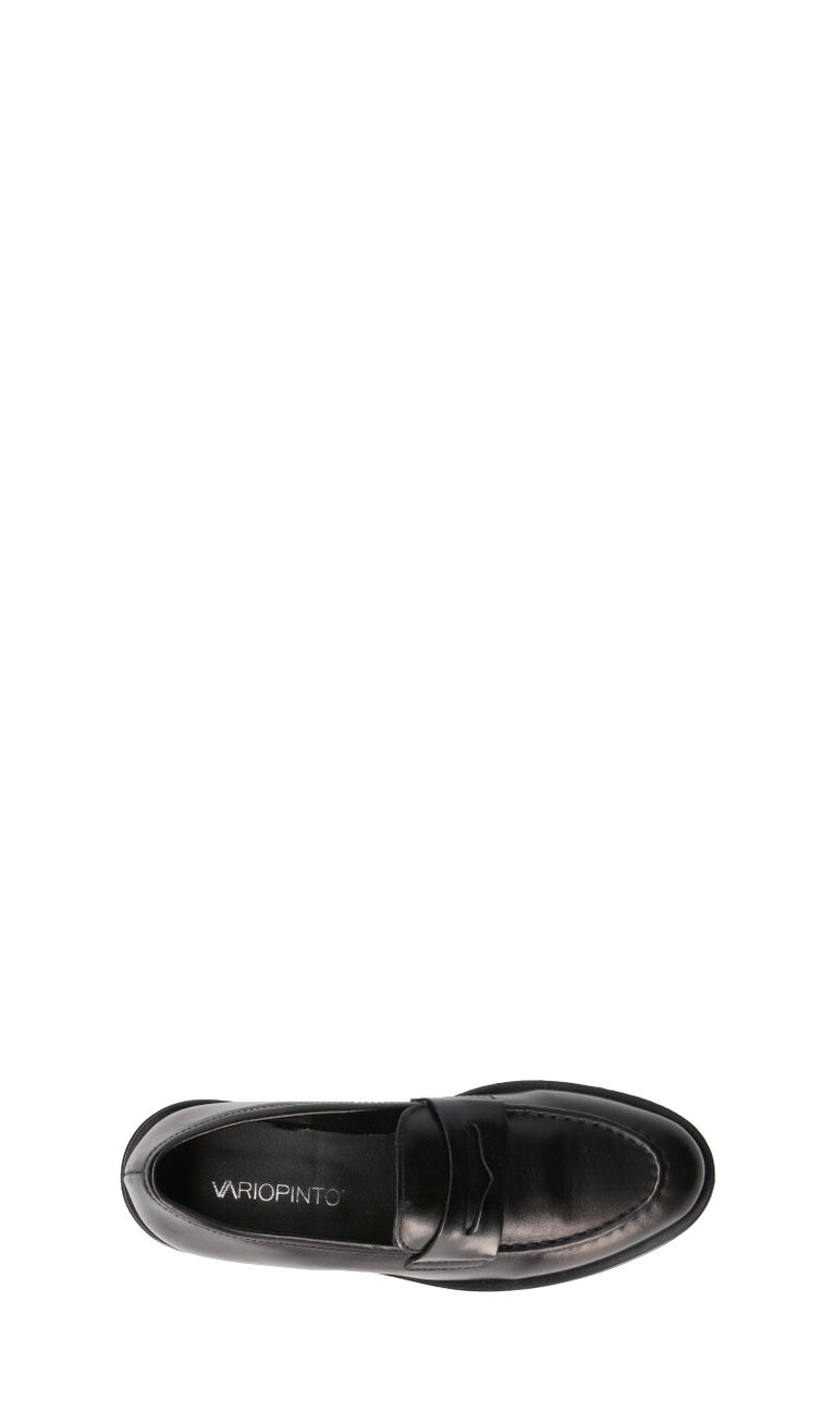 VARIOPINTO Mocassino donna nero in pelle