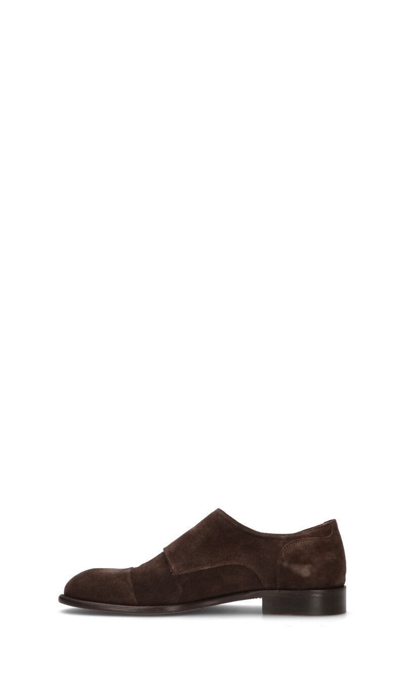 MEZZETINTE Stringata uomo marrone in suede