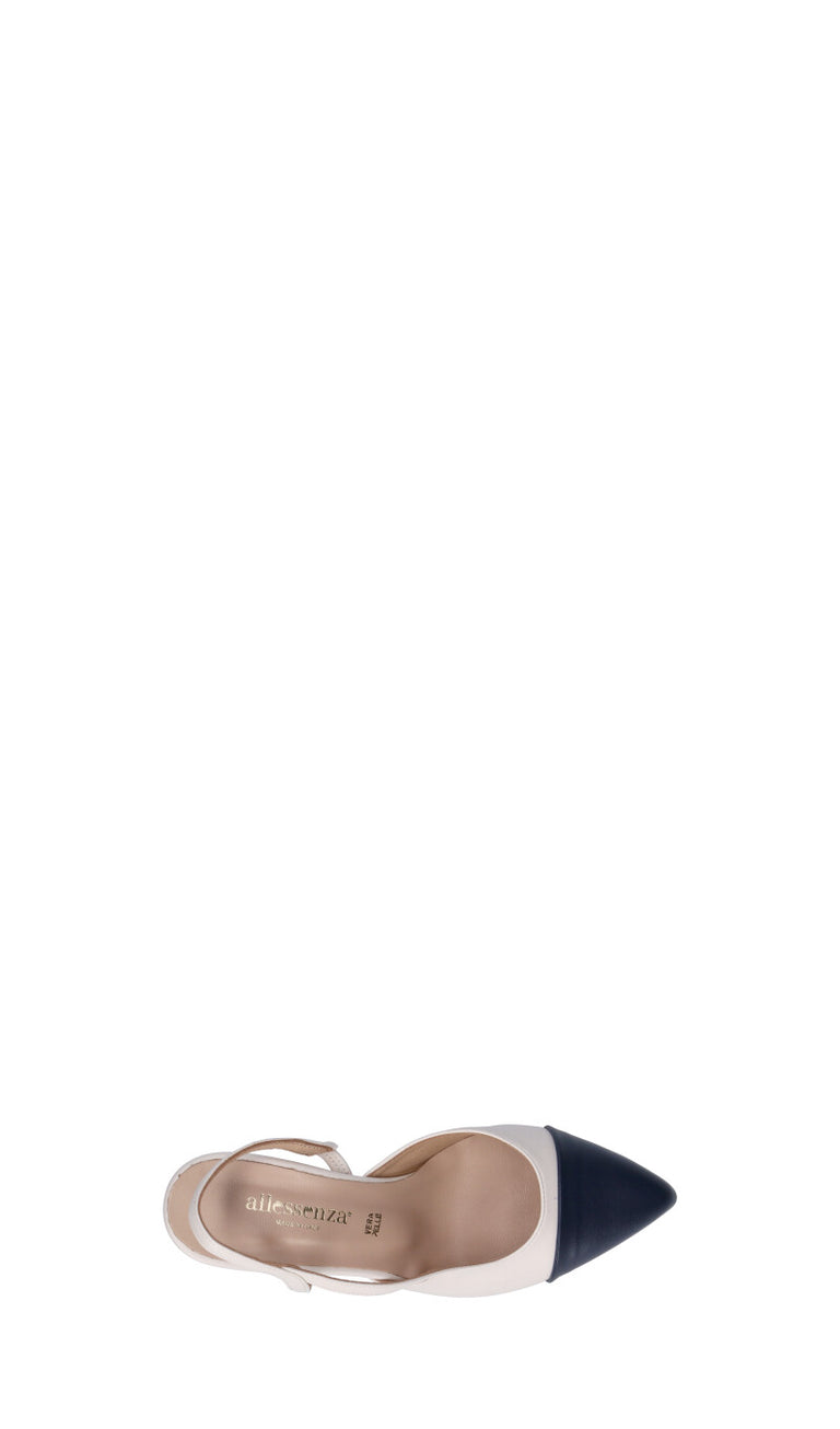 ALLESSENZA Slingback donna panna/blu