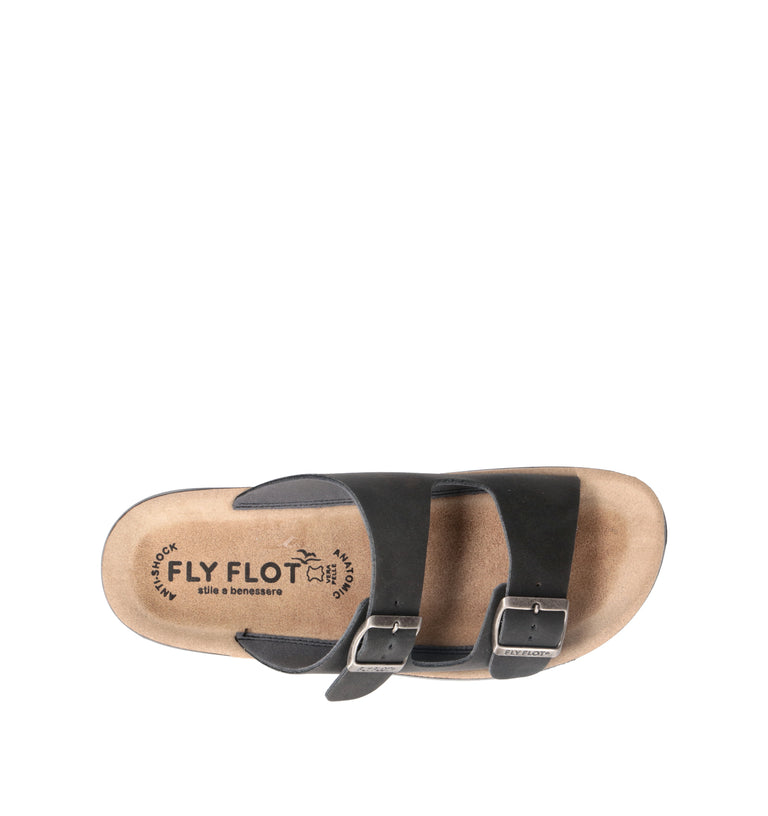 FLY FLOT Ciabatta uomo nera
