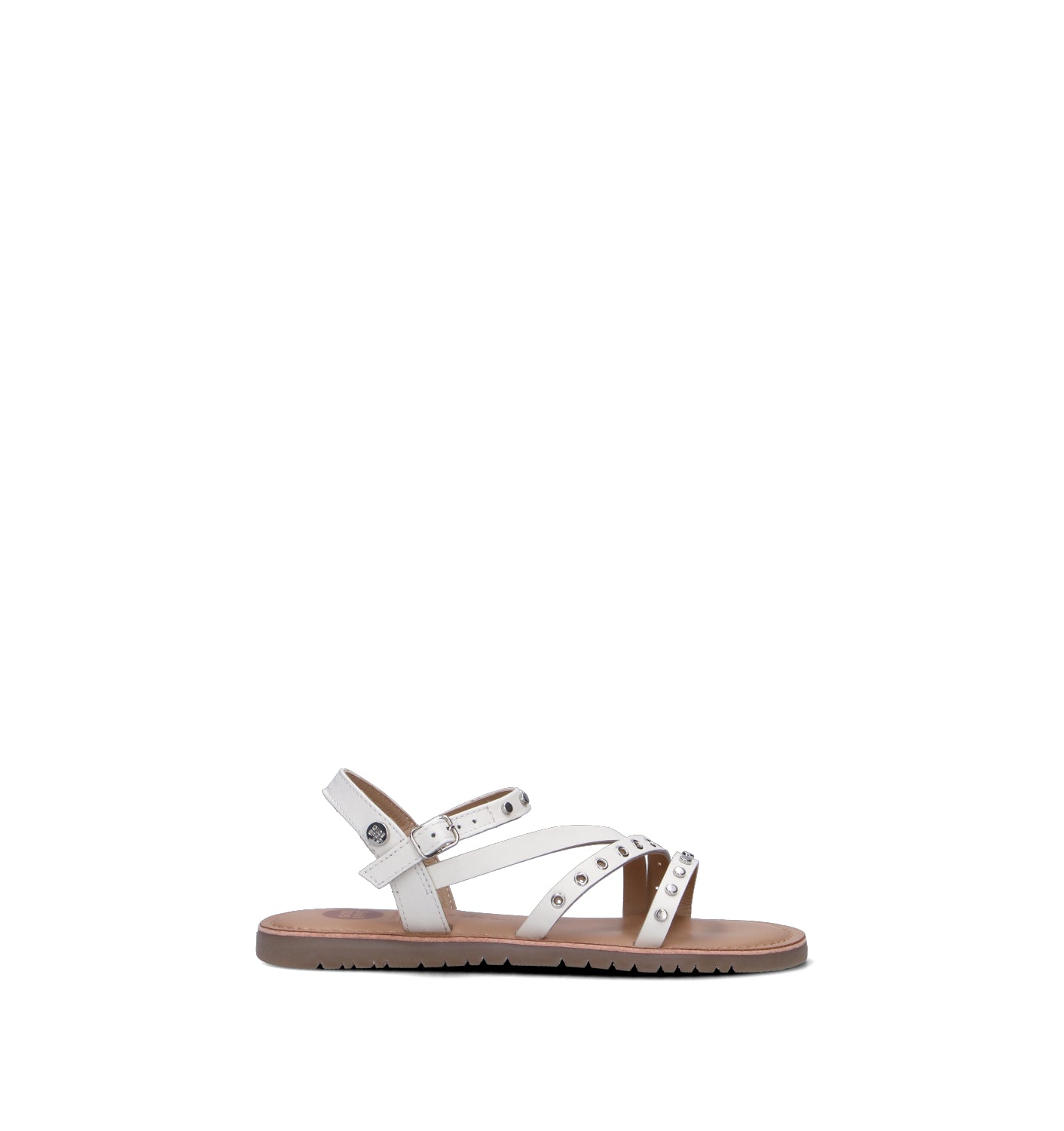 GIOSEPPO Sandalo bimba bianco in pelle