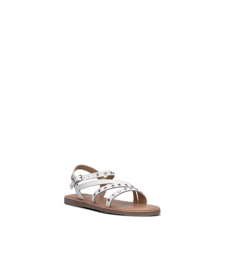 GIOSEPPO Sandalo bimba bianco in pelle