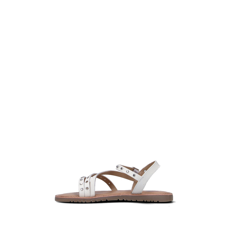 GIOSEPPO Sandalo bimba bianco in pelle