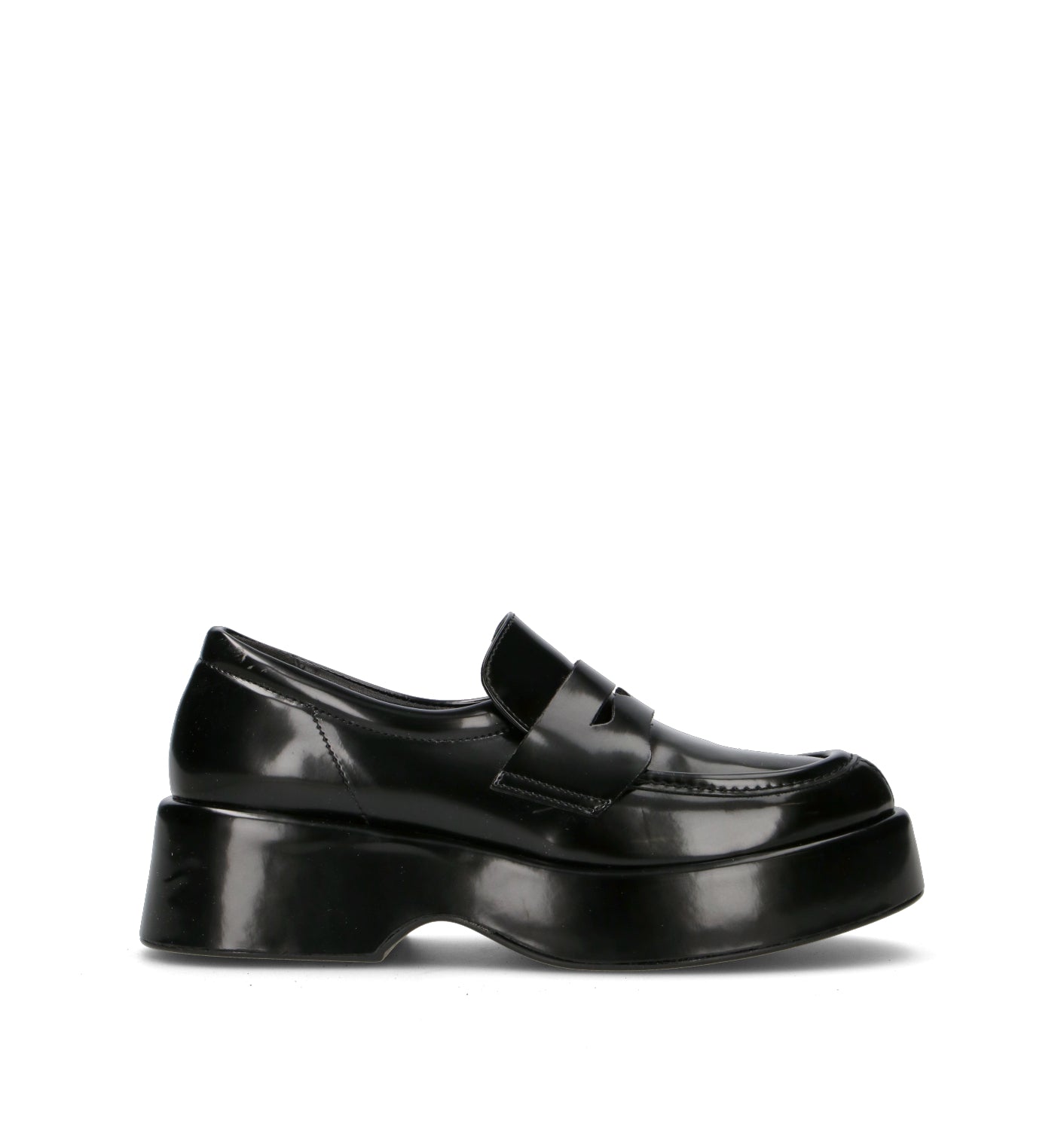 REBECCA VAN DIK Mocassino donna nero in pelle