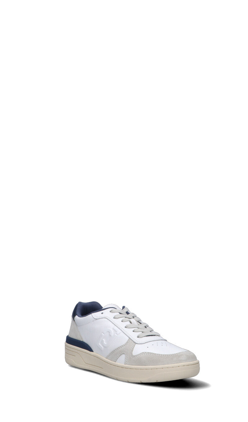 LIU JO Sneaker uomo bianca/beige/blu in pelle