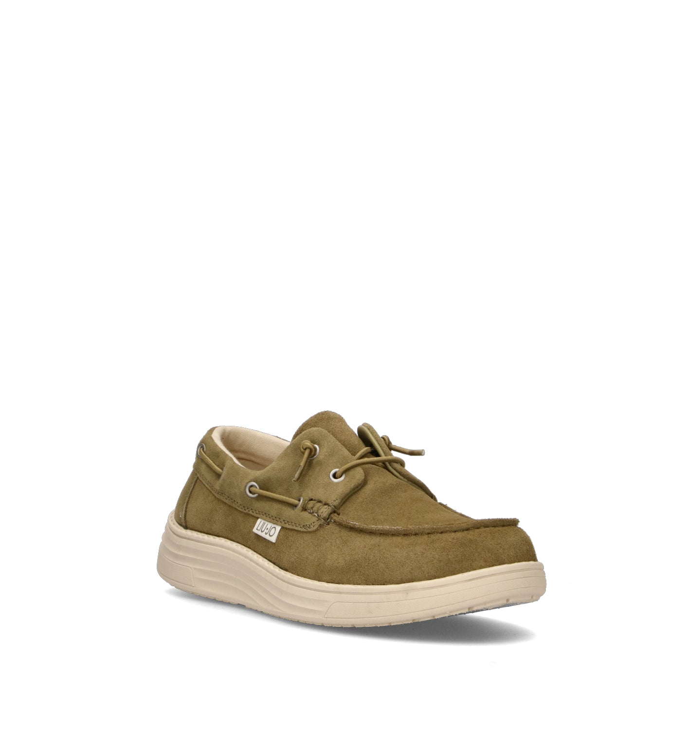 LIU JO Scarpa barca uomo oliva in suede