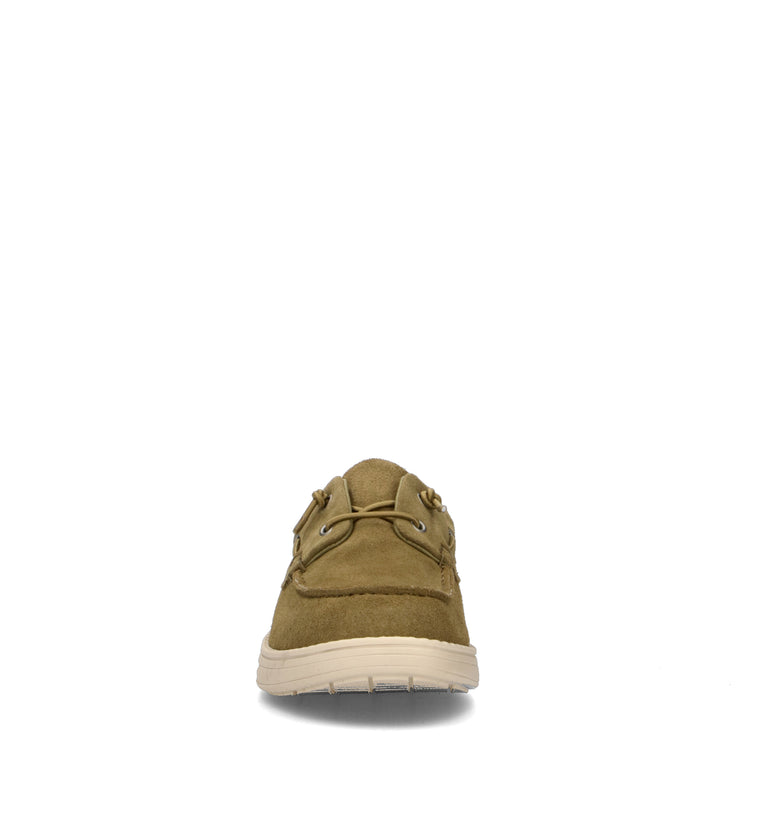 LIU JO Scarpa barca uomo oliva in suede