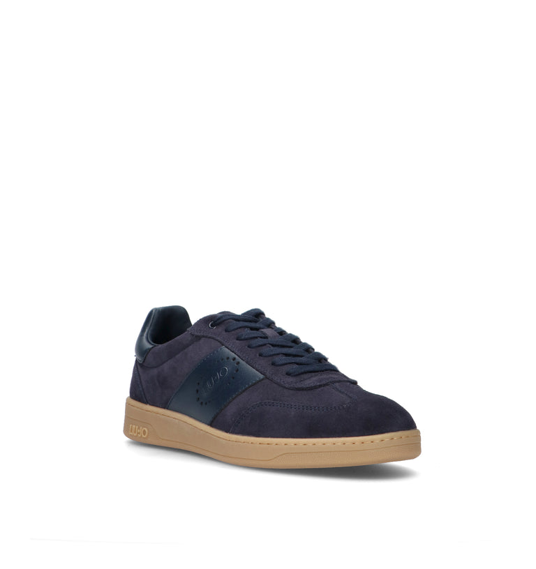 LIU JO Sneaker uomo blu in suede
