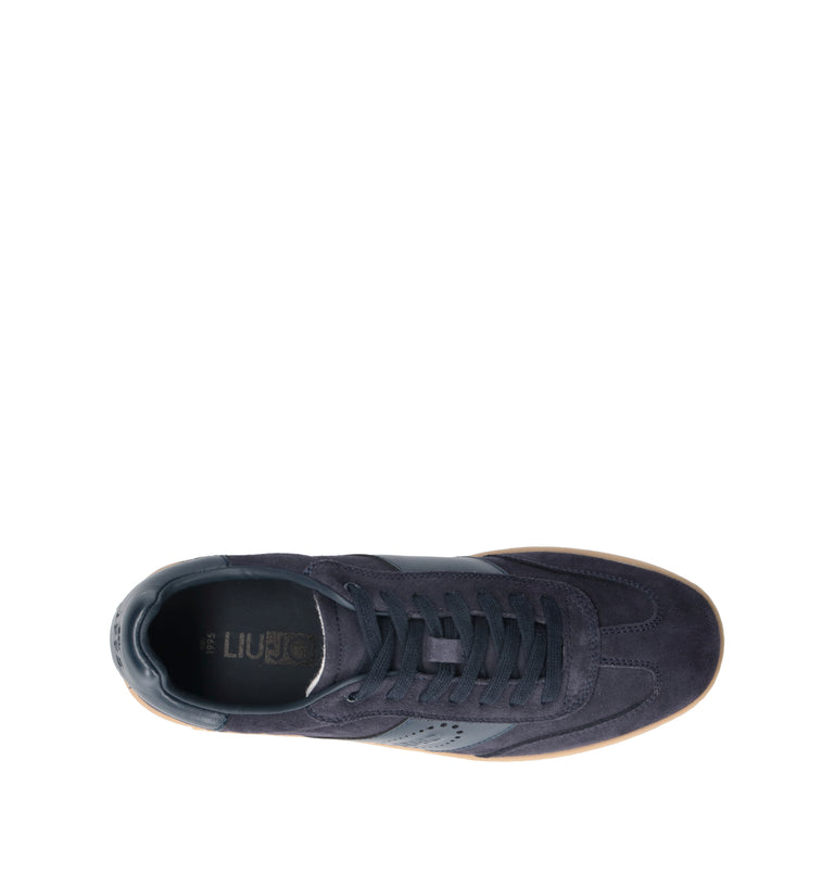 LIU JO Sneaker uomo blu in suede