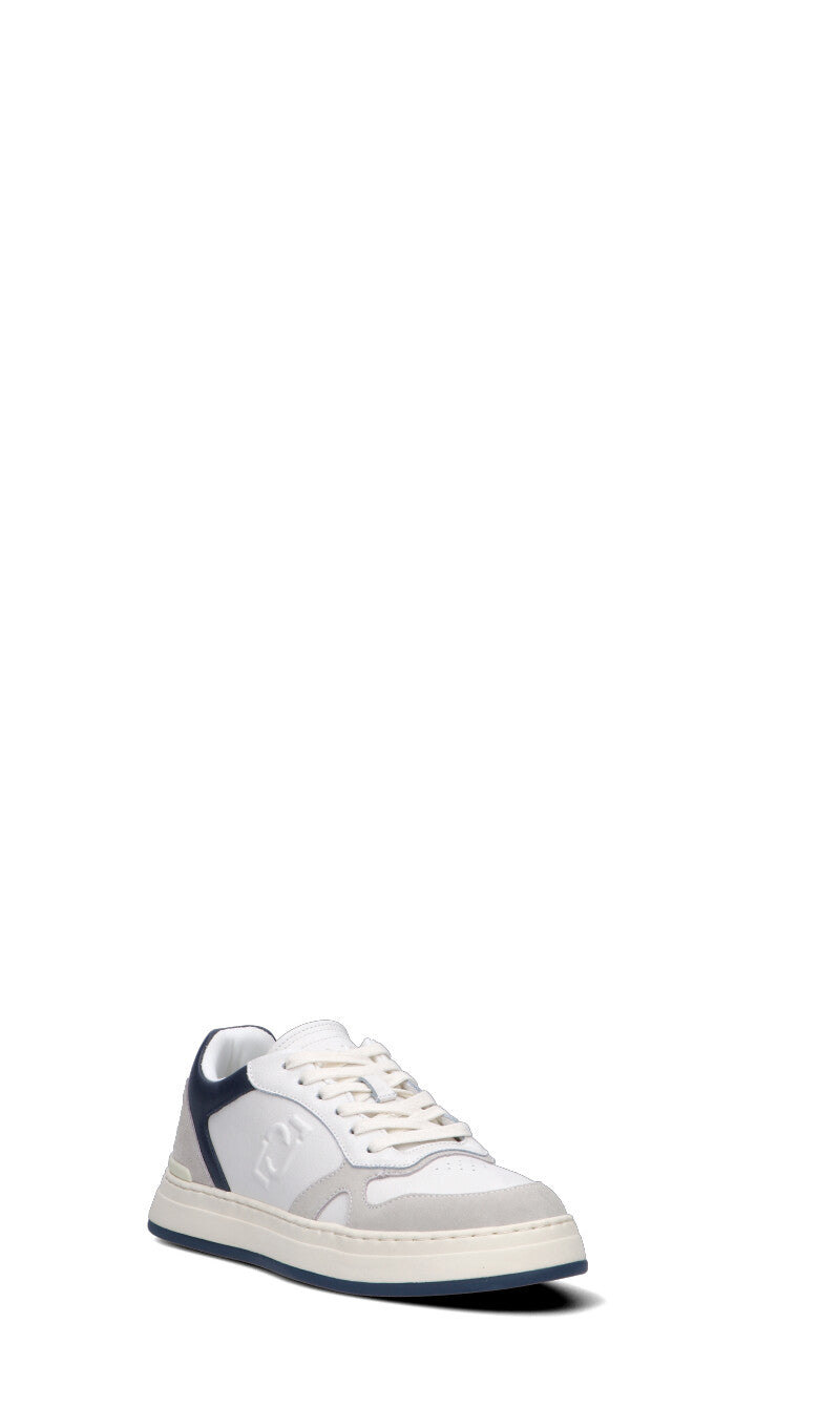 LIU JO Sneaker uomo bianca/blu in pelle