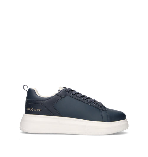 LIU JO Sneaker uomo blu in pelle