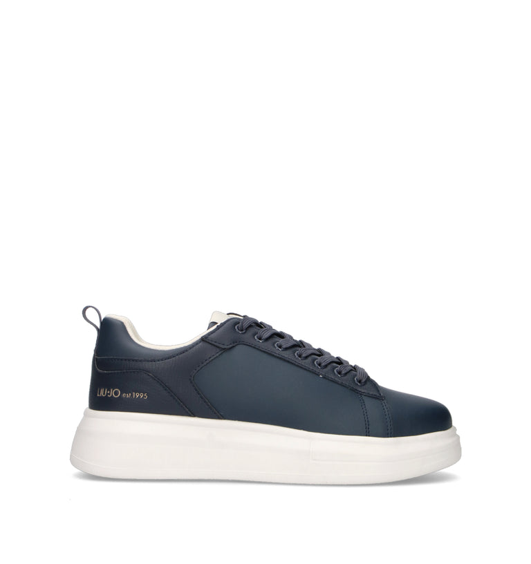 LIU JO Sneaker uomo blu in pelle