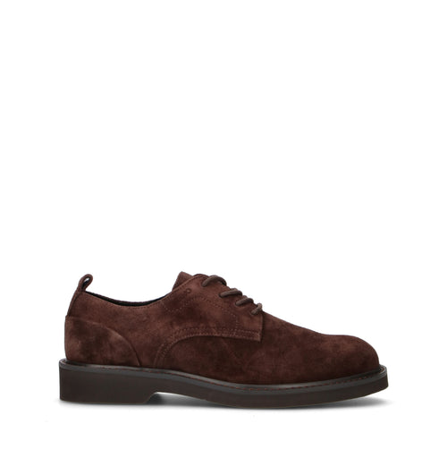 LIU JO Stringata uomo marrone in suede