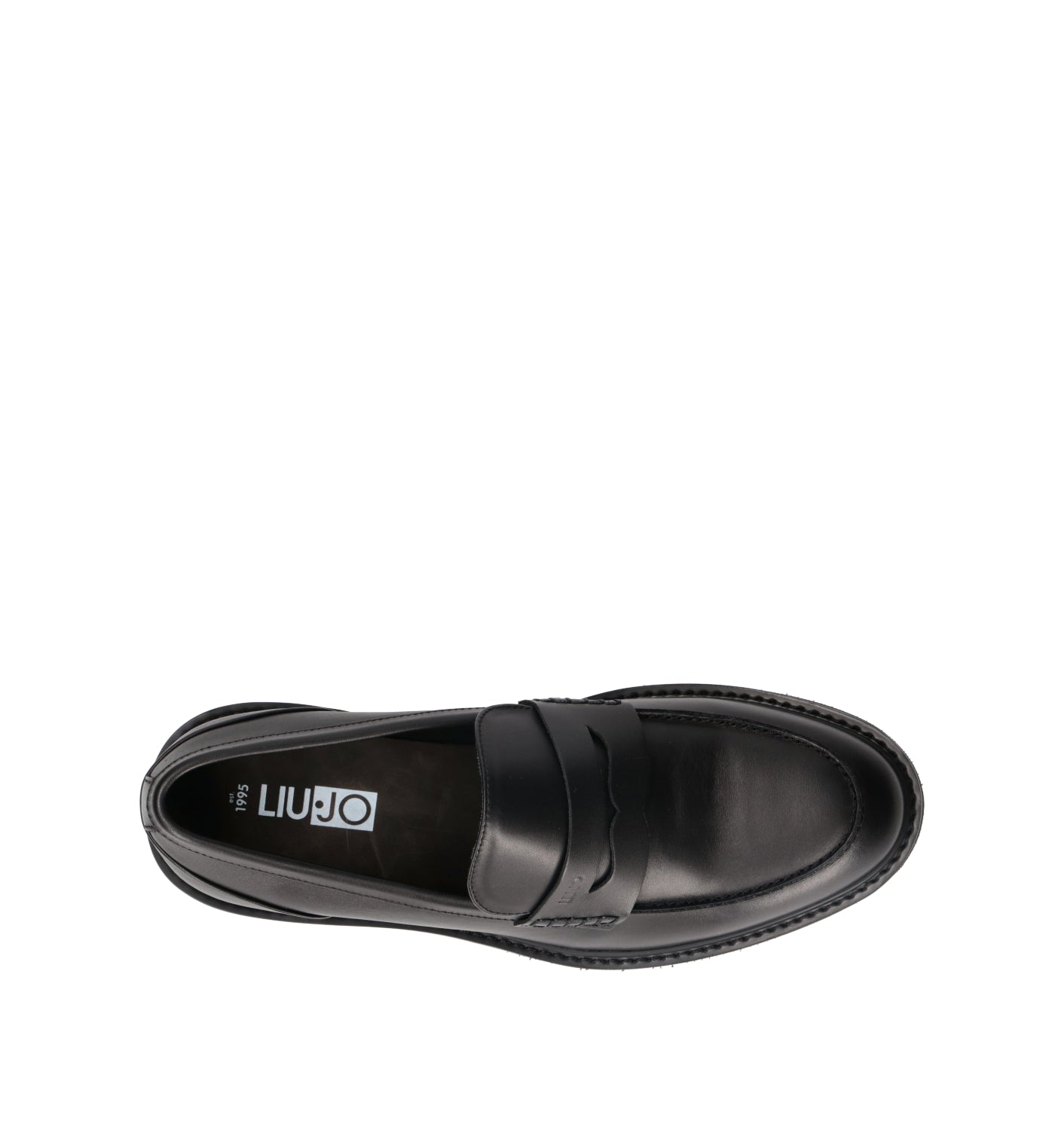 LIU JO Mocassino uomo nero in pelle