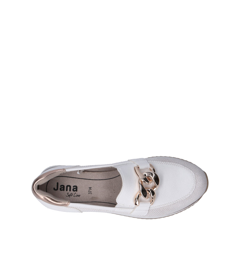 JANA Mocassino donna bianco