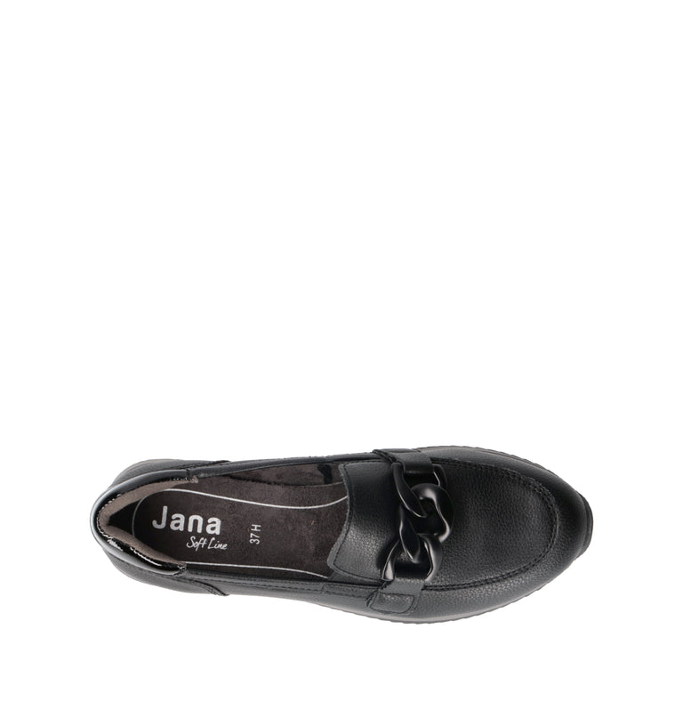 JANA Mocassino donna nero