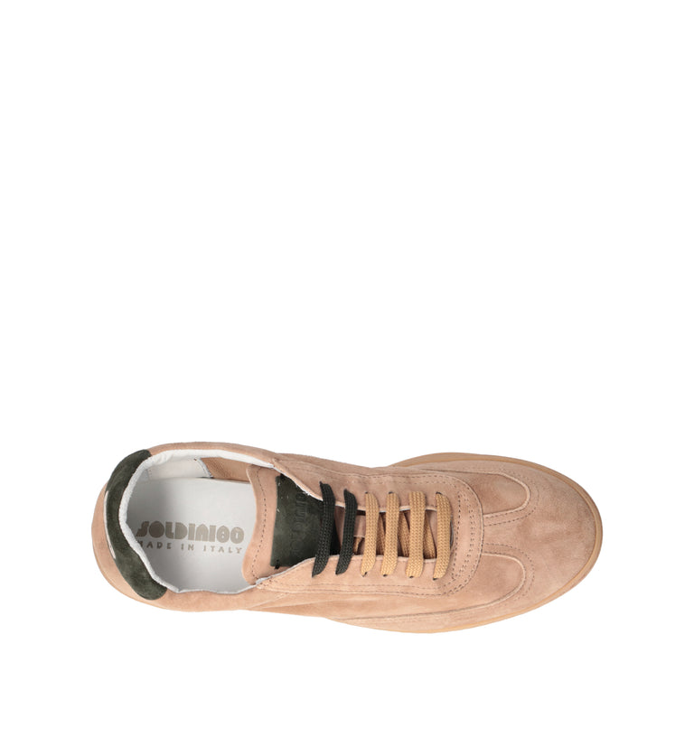 SOLDINI 80 Sneaker uomo beige in suede
