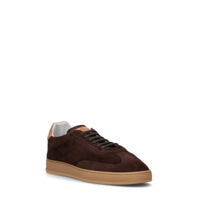 SOLDINI 80 Sneaker uomo marrone in suede
