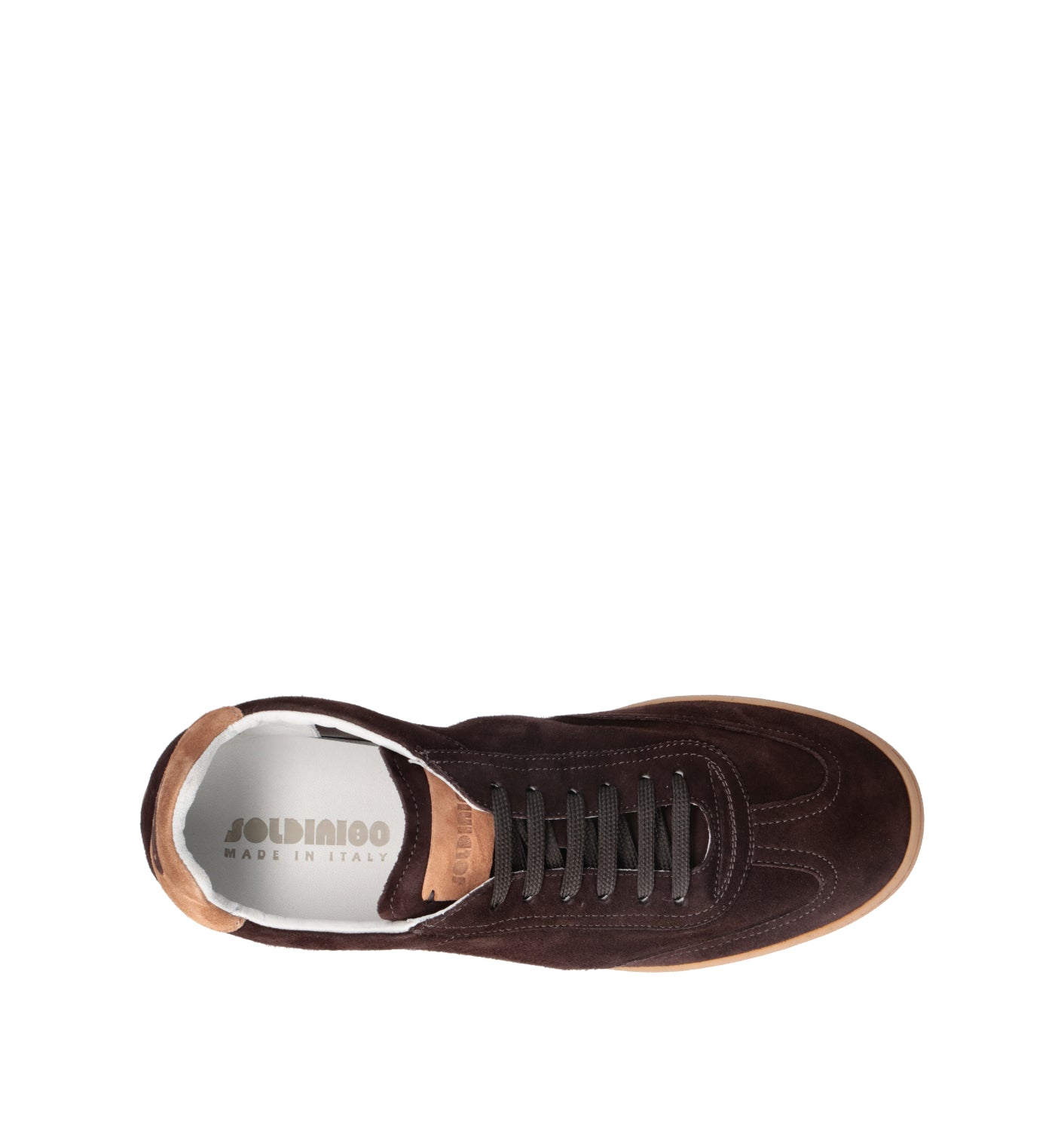 SOLDINI 80 Sneaker uomo marrone in suede