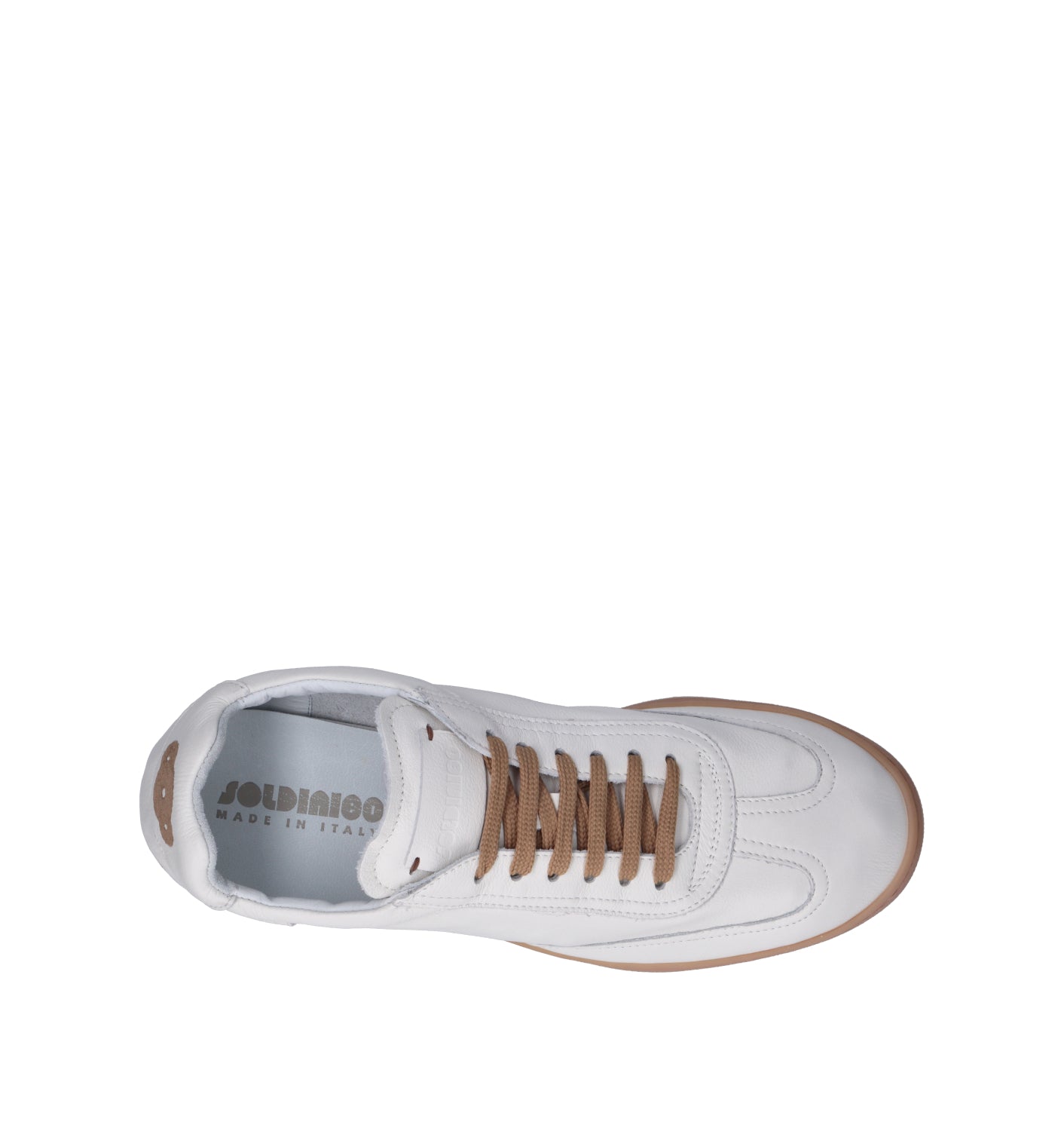 SOLDINI 80 Sneaker uomo bianca in pelle
