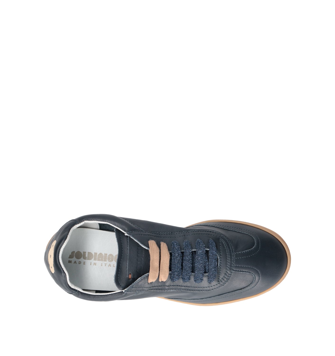 SOLDINI 80 Sneaker uomo blu in pelle