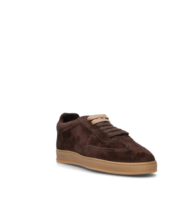 SOLDINI 80 Sneaker uomo marrone in suede