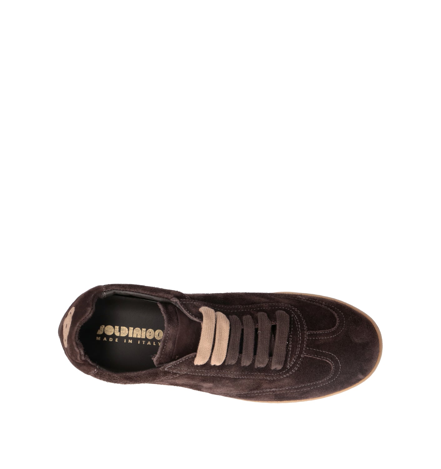 SOLDINI 80 Sneaker uomo marrone in suede