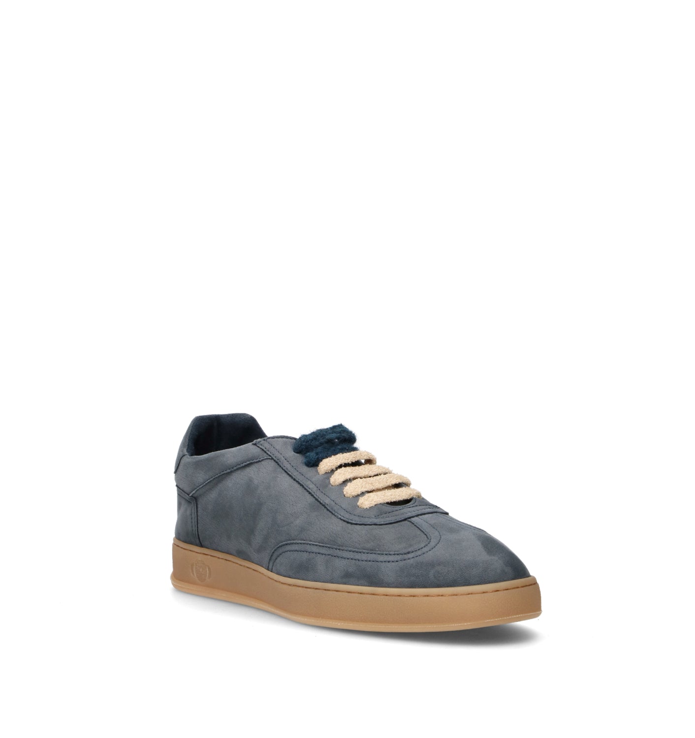 SOLDINI 80 Sneaker uomo blu in suede