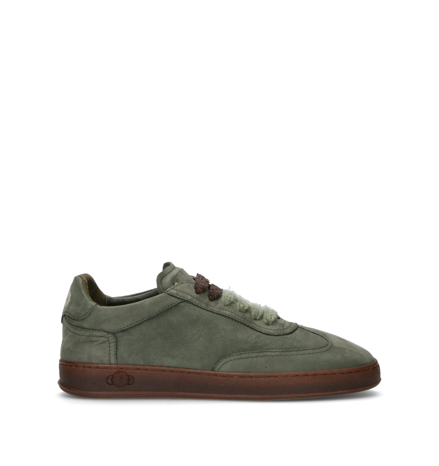 SOLDINI 80 Sneaker uomo verde in suede