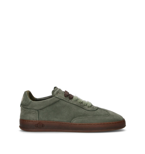SOLDINI 80 Sneaker uomo verde in suede