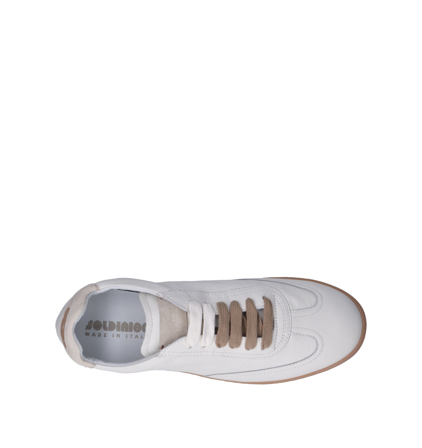 SOLDINI 80 Sneaker uomo bianca in pelle