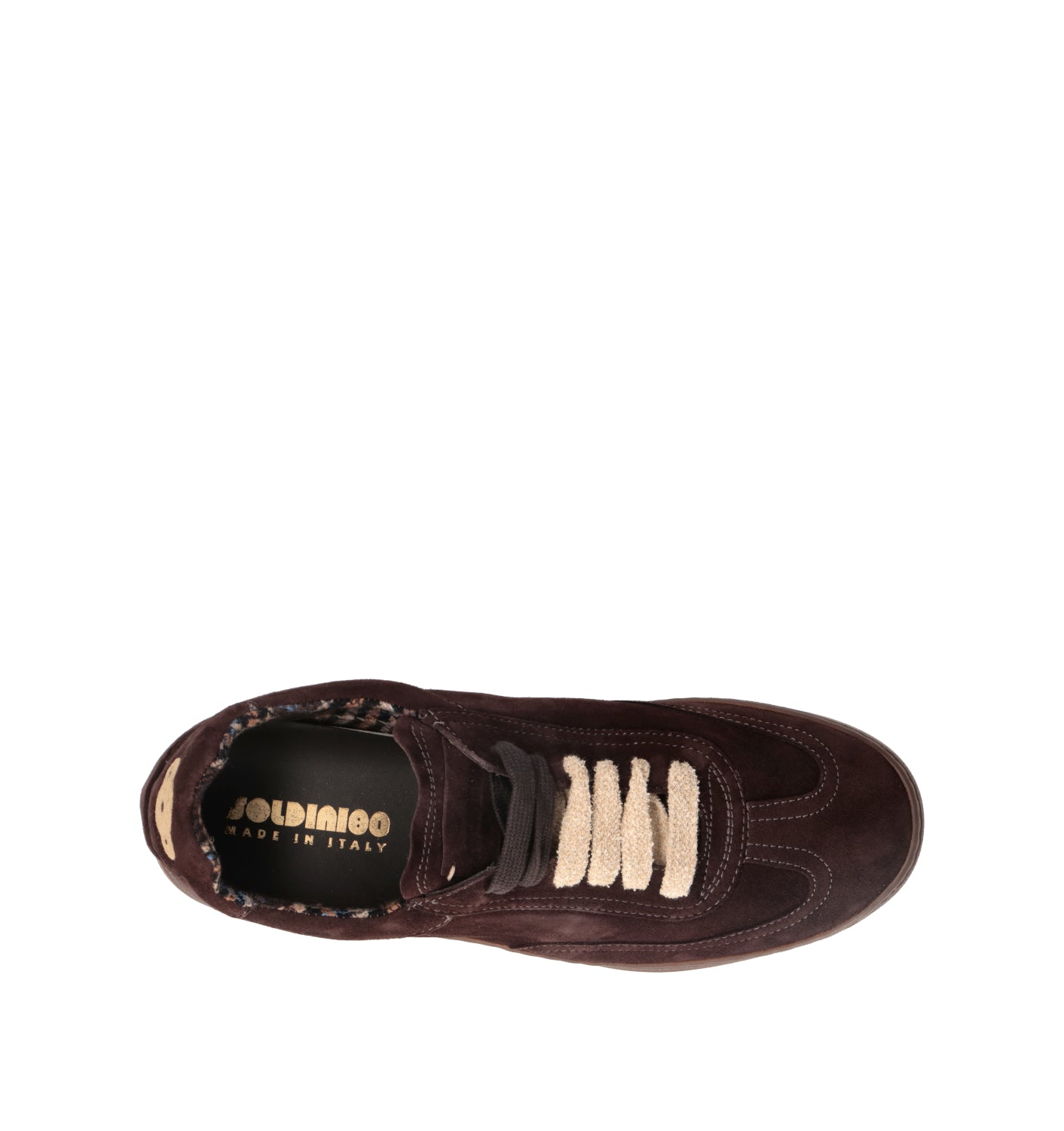 SOLDINI 80 Sneaker uomo marrone in suede