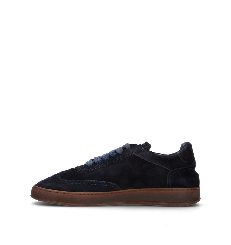 SOLDINI 80 Sneaker uomo blu in suede