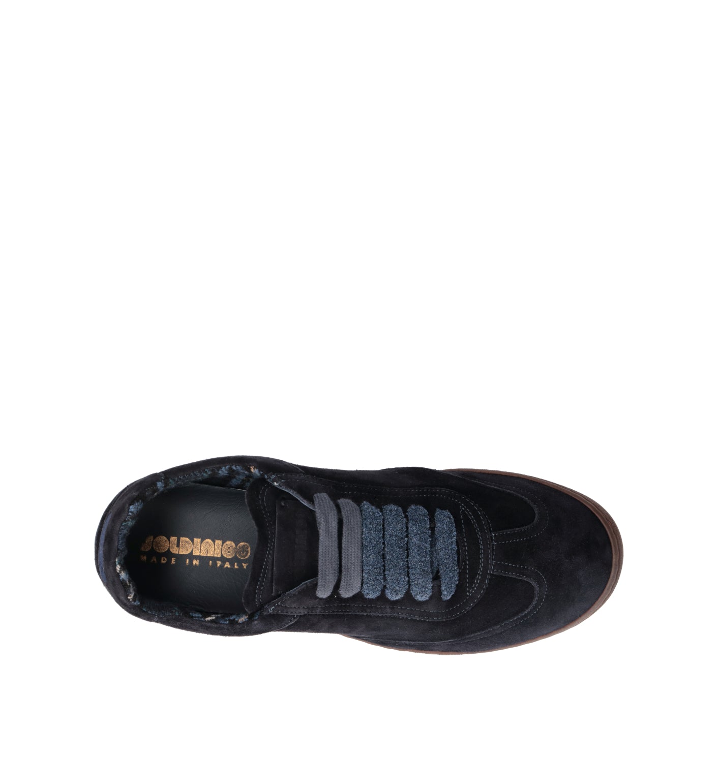 SOLDINI 80 Sneaker uomo blu in suede