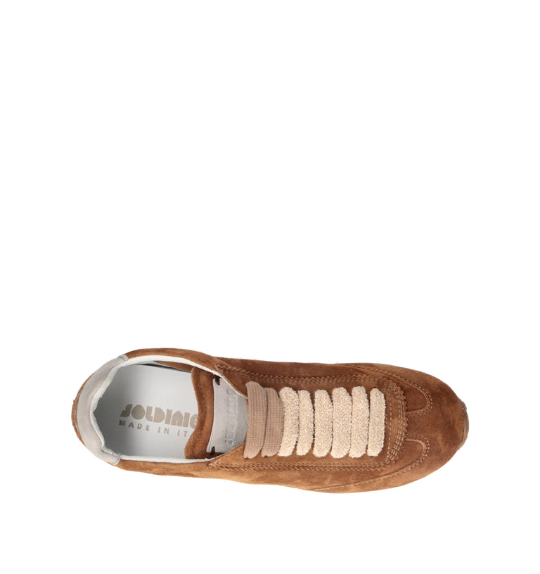 SOLDINI 80 Sneaker donna marrone in suede