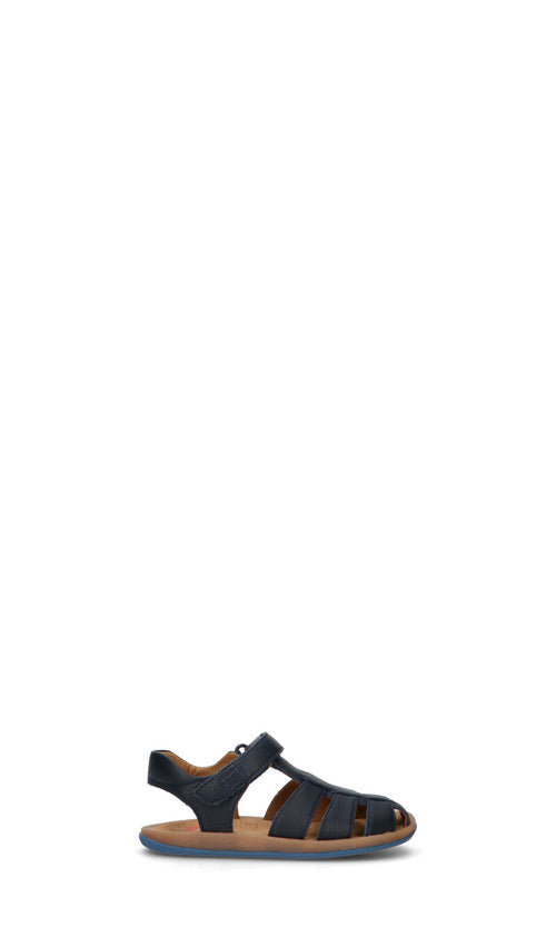 CAMPER Scarpa blu in pelle