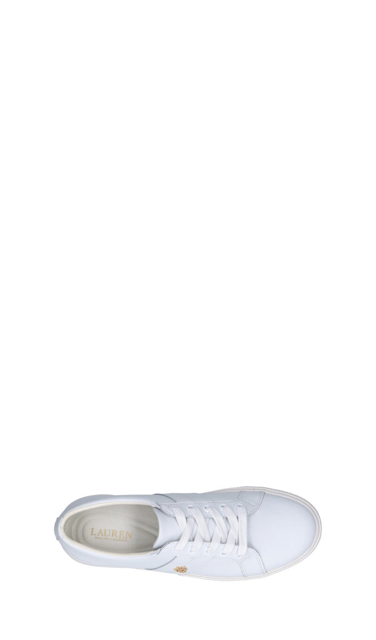RALPH LAUREN Sneaker donna bianca in pelle