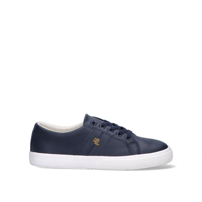 RALPH LAUREN Sneaker donna blu in pelle